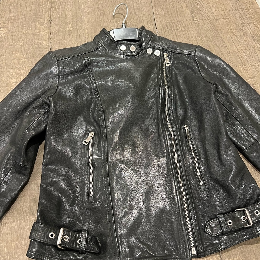 Lauren Ralph Lauren Black Leather Jacket - Picture 4 of 5